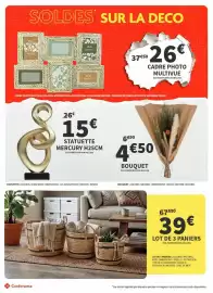 Catalogue Conforama page 33: Cadre photo multivue €26,00, Bouquet €4,50