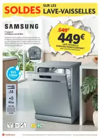 Catalogue Conforama page 40: SAMSUNG LAVE-VAISSELLE €449,00