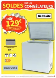 Catalogue Conforama page 41: Bellavile Congélateur coffre €129,00
