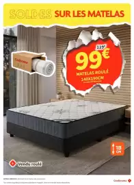Catalogue Conforama page 6: Matelas roulé €99,00
