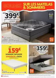 Catalogue Conforama page 8: Coffre €359,00, Complet - pack matelas 140x190cm + sommier €399,00