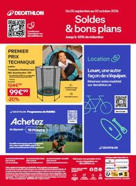 Catalogue Decathlon page 14: Doméos - trampoline d'intérieur avec filet de protection €99,99