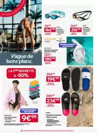 Catalogue Decathlon page 8: Arena - marco €23,99, Arena - lunettes de natalion €16,99