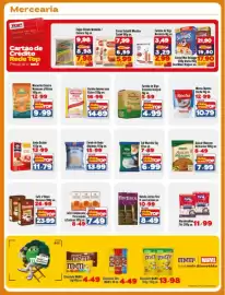 Encarte Rede Top Página 4: Chocolate Tako M&M's €4,49, Leite Condensado Piracanjuba s/Lactose €8,49