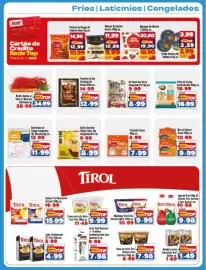 Encarte Rede Top Página 9: Doce de Leite Tirol €7,98, Leite Tiro Biociclas + Proteína Semidesnatado Zero Lactose €7,98