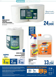 Catálogo Makro Página 26: KH-7 quitagrasas €13,25, Metro Professional bobina airlaid tisú seco €24,00