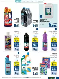 Catálogo Makro Página 17: Metro Professional desatascador tuberías €5,89, Sanicentro gel wc con lejía fresco o cítrico €1,39
