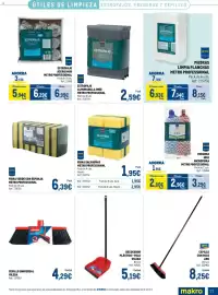 Catálogo Makro Página 21: Metro Professional fibra salvañas €1,95, Metro Professional fregona hilo microfibra €2,96