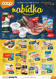 Coop leták | Jednota Strana 1: Zálesák €34,90, Zott Monte Snack €11,90