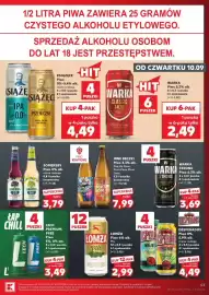 Kaufland gazetka tydzień 37 Strona 53: Piwo Warka €2,49