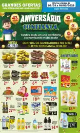 Catálogo Confiança Supermercados Página 1: Banana Nanica €2,87, Batata mister potato €6,65