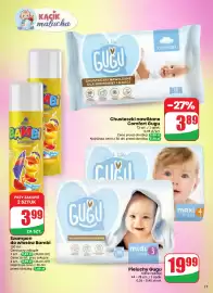 Dino gazetka tydzień 37 Strona 11: Chusteczki nawilżane Comfort Gugu €3,89, Pieluchy Gugu €19,99