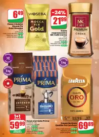 Dino gazetka tydzień 37 Strona 14: Kawa rozpuszczalna MK Café Crema €21,99, Kawa ziarnista Prima €59,99