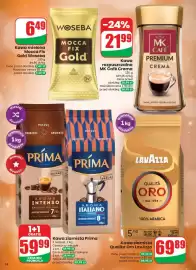 Dino gazetka tydzień 37 Strona 14: Kawa rozpuszczalna MK Café Crema €21,99, Kawa ziarnista Prima €59,99