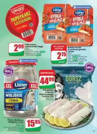 Dino gazetka tydzień 37 Strona 27: Filety śledziowe Wiejskie Lisner €15,95, Paprykarz szczeciński Dega €2,99