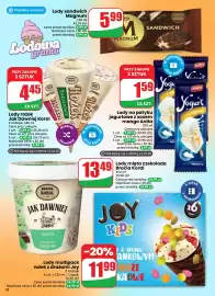 Dino gazetka tydzień 37 Strona 32: Lody na patyku jogurtowe z sosem mango Anita €1,59, Lody rożek Jak Dawniej Koral €4,45