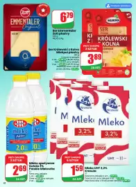 Dino gazetka tydzień 37 Strona 42: Mleko spożywcze świeże 2% Polskie Mlekovita €2,69, Mleko UHT 3,2% Krasula €1,59