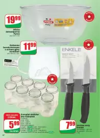 Dino gazetka tydzień 37 Strona 60: Szkłanka borokrzemowa z uchem góry Ambition €5,99, Zestaw noży Enkele €7,99