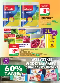 Dino gazetka tydzień 37 Strona 67: Ściereczka okienna Actifibre Vileda €8,79, Woreczki z suwakiem Paclan €3,69