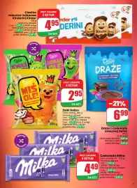 Dino gazetka tydzień 37 Strona 7: Ciastka mleczno-kakaowe Kinderini Kinder €4,95, Żelki Deliss €2,95