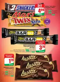 Dino gazetka tydzień 37 Strona 8: Wafelek Lusette czekoladowy €1,79, Baton proteinowy Peanut&Caramel Bar Max €3,79
