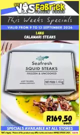 Die Visfabriek catalogue Page 1: Seafresh Squid Steaks €169,50