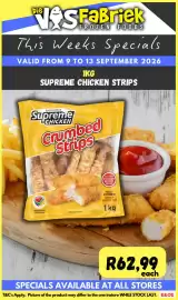 Die Visfabriek catalogue Page 7: Supreme Chicken Crumbed Strips €62,99