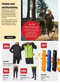 Jula reklamblad Sida 16: Kayoba miniband 3 delar €79,90, Kayoba vändbar löparjacka €399,00