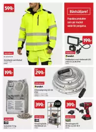 Jula reklamblad Sida 9: Anslut arbetsbelysning led-list €299,00, Hard Head Solrosfrön €199,00
