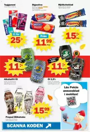Pekås reklamblad vecka 38 Sida 4: Propud Milkshake €15,99, McVities Digestive €11,99