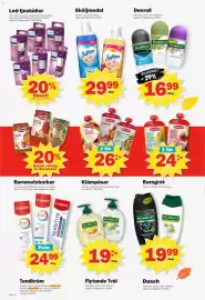 Pekås reklamblad vecka 38 Sida 6: Softlan sköljmedel €29,99, Philips Led-ljuskällor €45,99