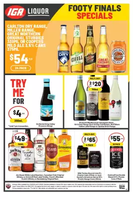 IGA Liquor (valid until 22-09)