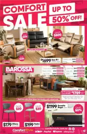 ComfortStyle Furniture & Bedding catalogue Page 1: Ryder Bar Chair €199,00, Albury Dining Chair €179,00