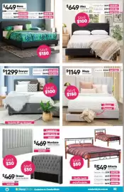 ComfortStyle Furniture & Bedding catalogue Page 23: Sawyer Queen Bed €1.299,00, Atlanta Queen Bed €549,00
