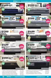 ComfortStyle Furniture & Bedding catalogue Page 32: Infinite Support Grand Queen €1.499,00, Splendor Rest Queen €1.599,00