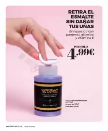 Catálogo Cristian Lay Página 70: Cristian lay - quitaesmalte sin acetona €4,99, Retira el esmalte sin dañar tus unas €4,99