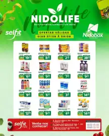 Encarte Nidobox Página 2: Iogurte betânia integral €3,79, Bebida Láctea Whey Itambé Sabores €6,99