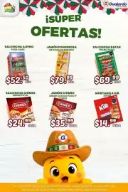 Folleto Guajardo Página 13: Chimex Salchichas Pavo €24,99, Kir Mortadela €14,99