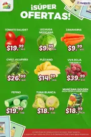 Folleto Guajardo Página 16: Uva roja con semilla €39,99, Plátano €14,99