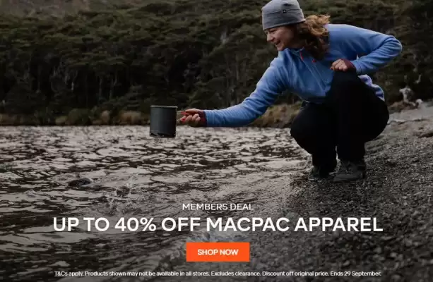Macpac (valid until 20-09)
