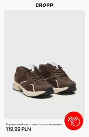 Cropp gazetka tydzień 37 Strona 3: Brązowe sneakersy z siateczkowymi wstawkami Cropp €119,99