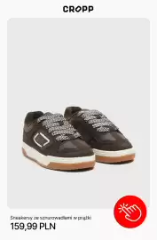 Cropp gazetka tydzień 37 Strona 7: Sneakersy ze sznurowadłami w prążki Cropp €159,99