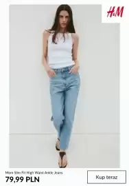 H&M gazetka tydzień 37 Strona 3: Mom Slim Fit High Waist Ankle Jeans H & M €79,99