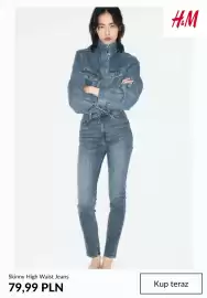 H&M gazetka tydzień 37 Strona 9: Skinny High Waist Jeans H & M €79,99