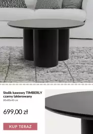 Homla gazetka tydzień 37 Strona 2: Stolik kawowy Timberly czarny lakierowany 80x80x40 cm €699,00