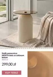 Homla gazetka tydzień 37 Strona 8: Stolik pomocniczy Mesita biały ze szklanym blatem €299,00