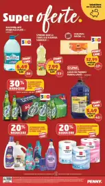 Catalog Penny săptămâna 37 Pagină 20: Bucovina apă minerală plată €6,69, Sporni ulei floarea soarelui €7,99