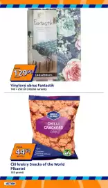 Action leták týden 37 Strana 14: Vinylovy ubrus Fantastik €129,90, Snacks of the World čili krekry pikantní €44,50