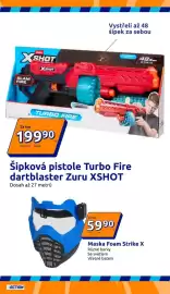Action leták týden 37 Strana 22: Zuru xshot šipková pistole turbo fire dartblaster €199,90, Foam Strike X Maska €5.990,00
