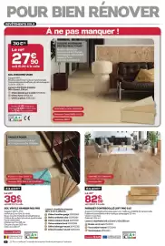 Catalogue Gedimat page 6: Sol vinyle namsen pad pro €38,90, Parquet contrecollé loft pro 145 €82,90